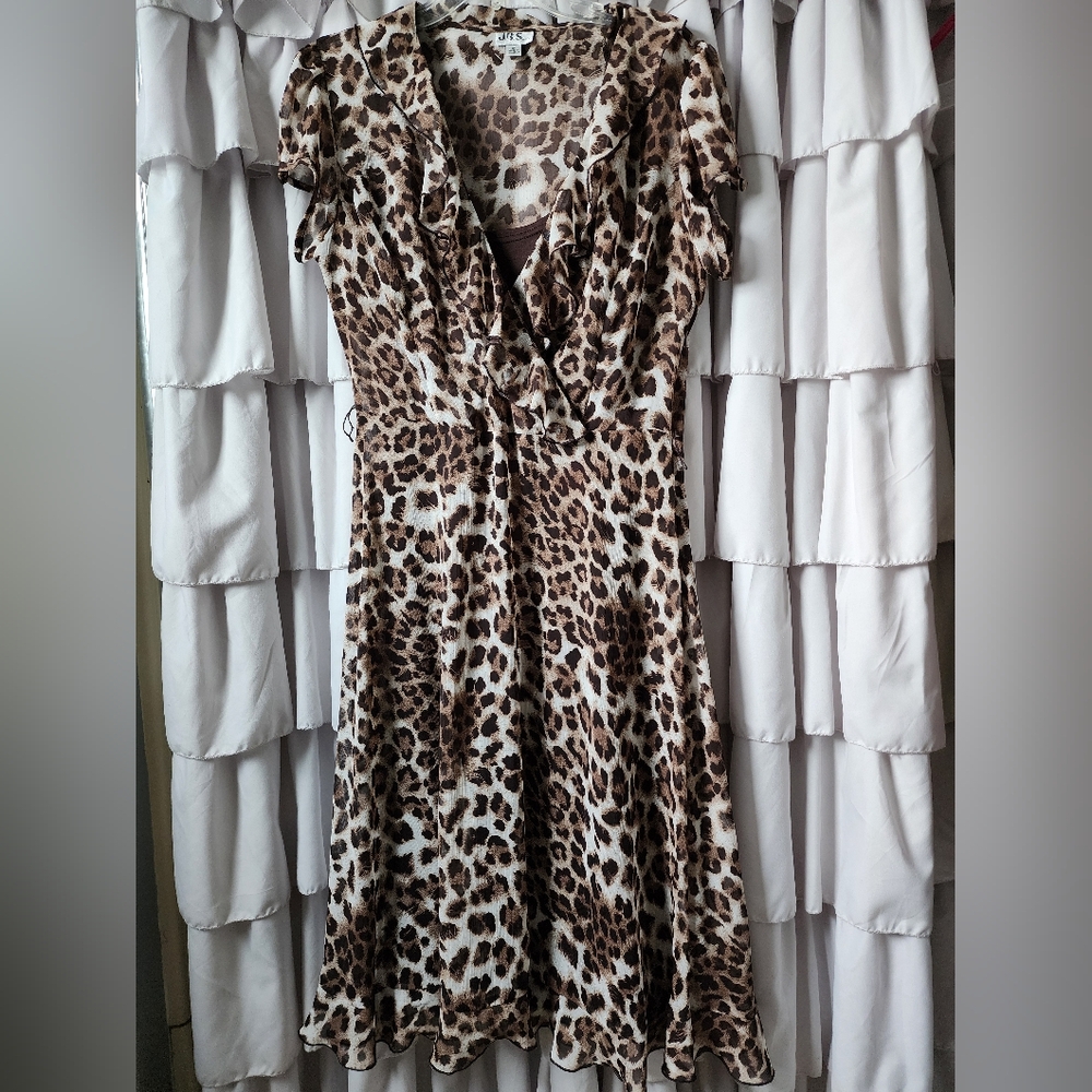Womens Leopard Dress Size Ten